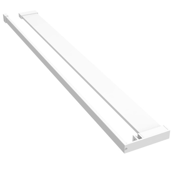 Estante de pared de ducha aluminio blanco 90 cm