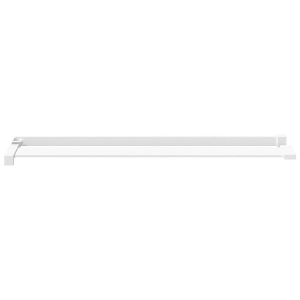 Estante de pared de ducha aluminio blanco 90 cm