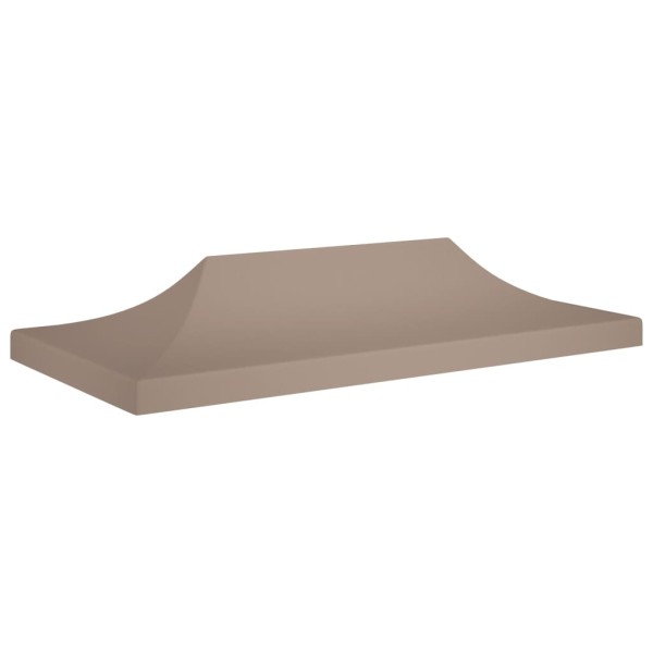 Techo de carpa para celebraciones gris taupe 6x3 m 270 g/m²