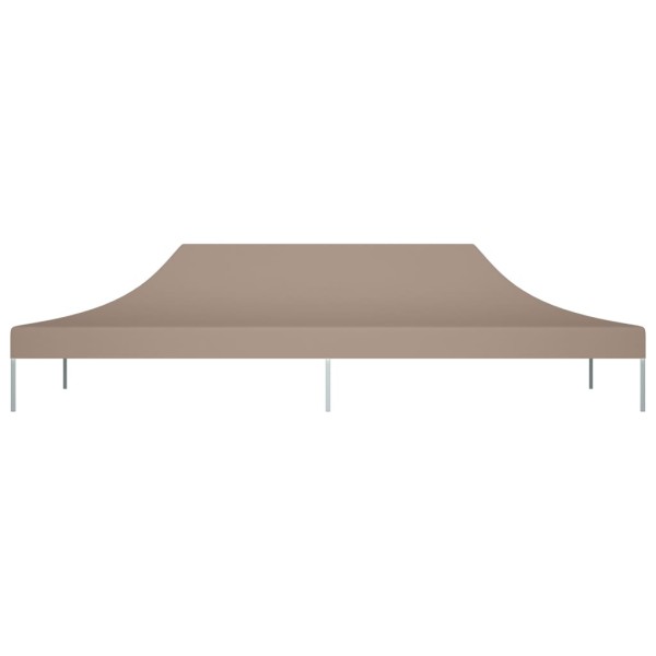 Techo de carpa para celebraciones gris taupe 6x3 m 270 g/m²