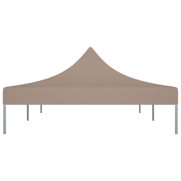 Techo de carpa para celebraciones gris taupe 6x3 m 270 g/m²