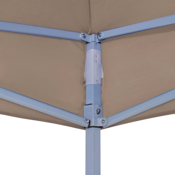 Techo de carpa para celebraciones gris taupe 6x3 m 270 g/m²