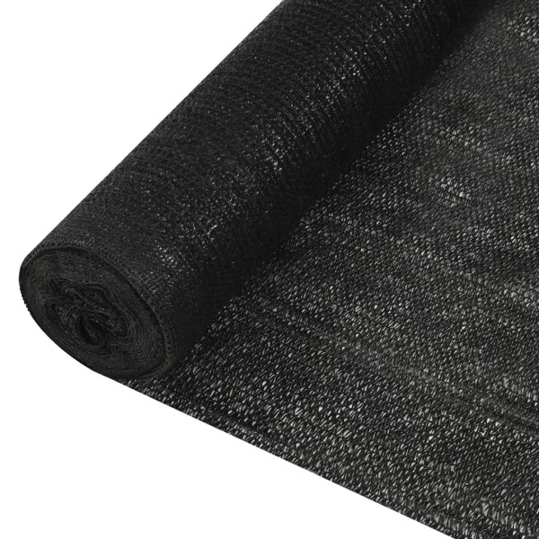 Red de privacidad HDPE negro 1,8x25 m 195 g/m²