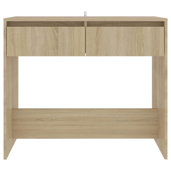 Mesa consola de madera contrachapada roble Sonoma 89x41x76,5 cm