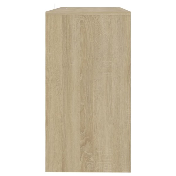 Mesa consola de madera contrachapada roble Sonoma 89x41x76,5 cm