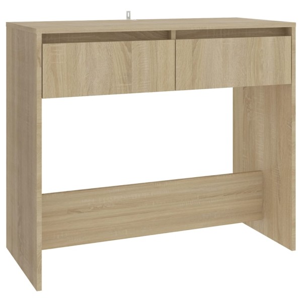 Mesa consola de madera contrachapada roble Sonoma 89x41x76,5 cm