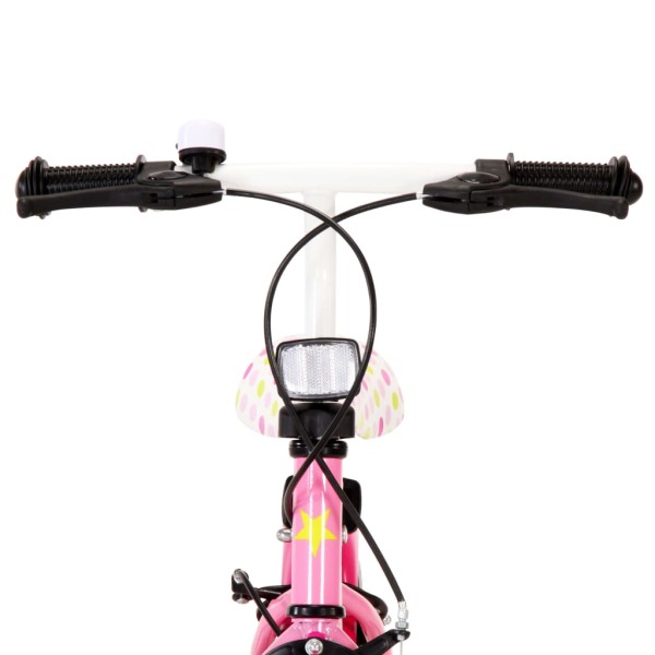 Bicicleta para niños 12 pulgadas blanco y rosa