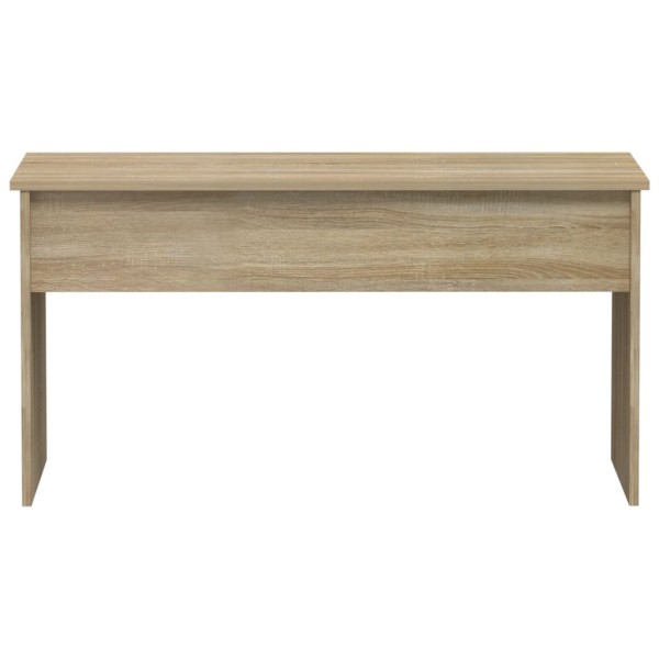 Mesa de centro madera contrachapada roble 102x50,5x52,5 cm