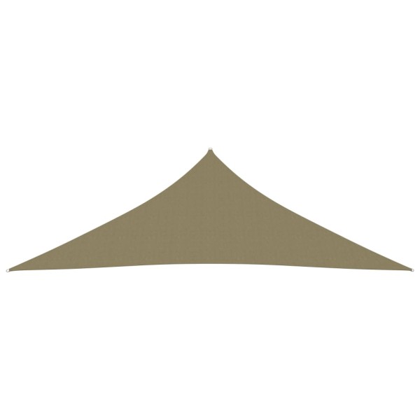 Toldo de vela triangular tela Oxford beige 5x5x6 m