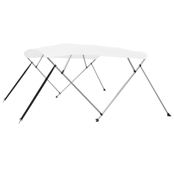 Toldo Bimini de 4 arcos blanco 243x210x137 cm