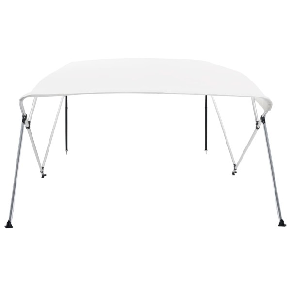 Toldo Bimini de 4 arcos blanco 243x210x137 cm