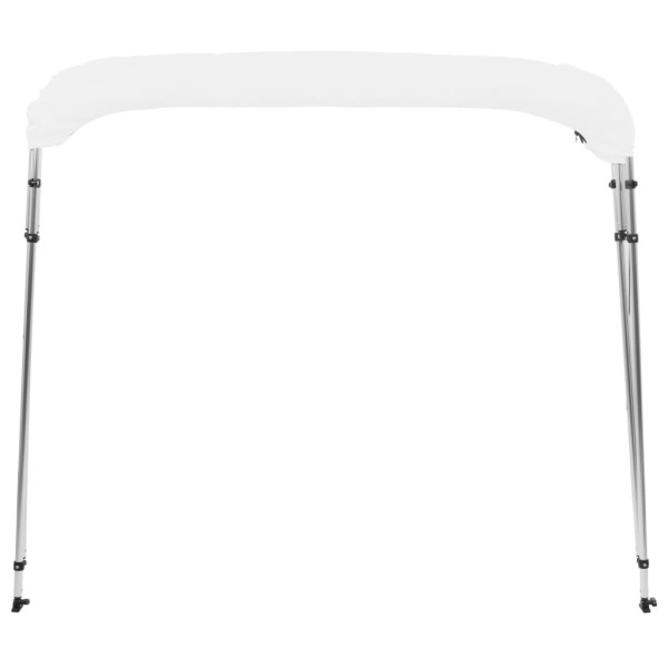 Toldo Bimini de 4 arcos blanco 243x210x137 cm