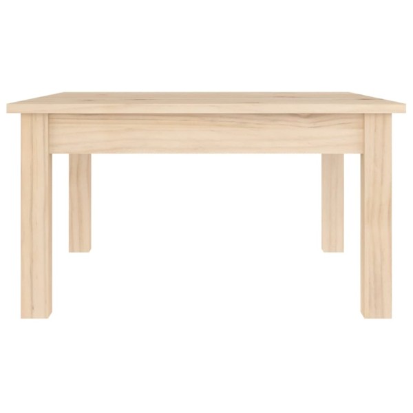 Mesa de centro de madera maciza de pino 55x55x30 cm