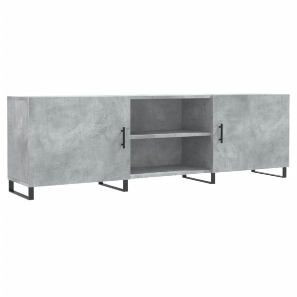 Mueble de TV madera de ingeniería gris hormigón 150x30x50 cm