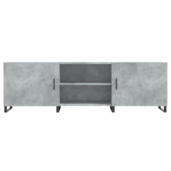 Mueble de TV madera de ingeniería gris hormigón 150x30x50 cm