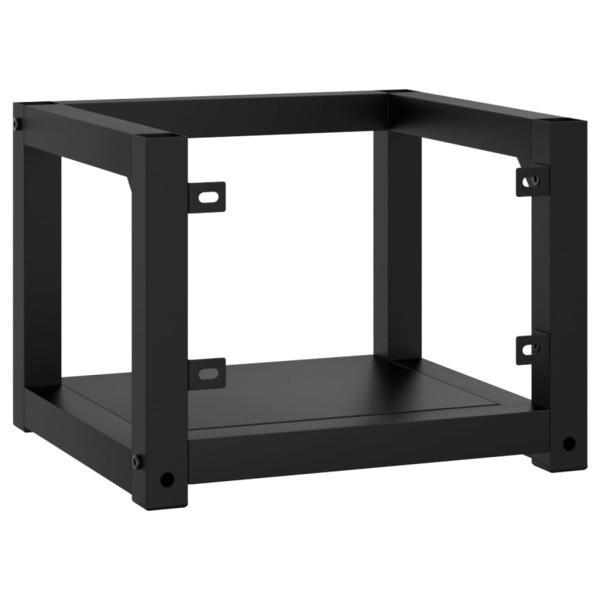 Estructura de lavabo suspendido hierro negro 40x38x31 cm