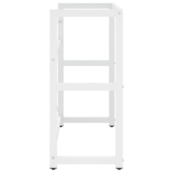 Estructura de lavabo de hierro blanco 79x38x83 cm