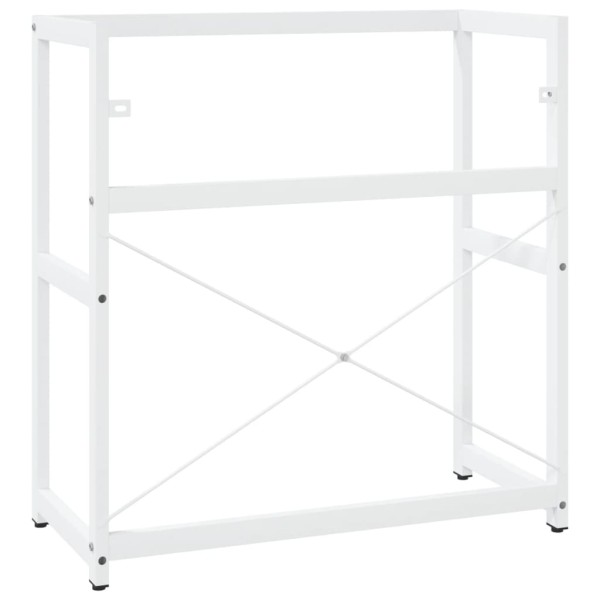 Estructura de lavabo de hierro blanco 79x38x83 cm