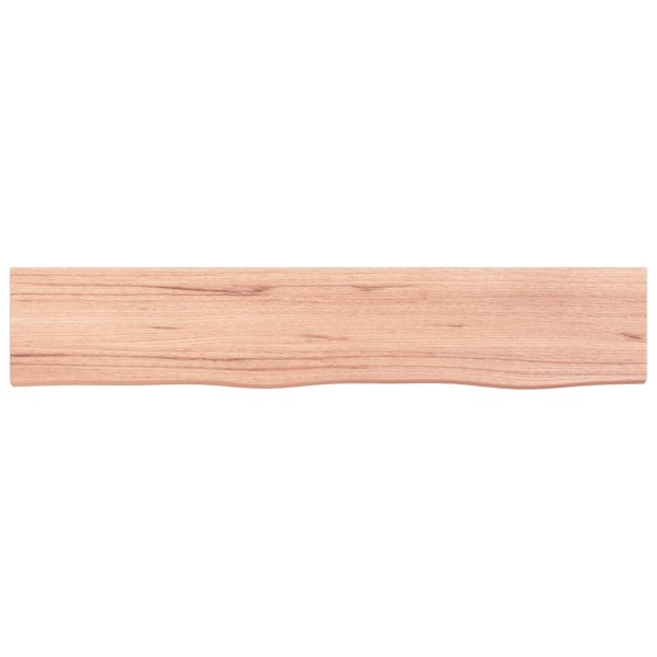 Estante de pared madera roble tratada marrón claro 100x20x2 cm