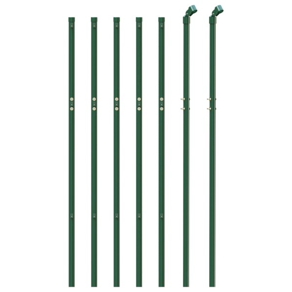 Cerca de alambre de acero galvanizado verde 0,8x10 m