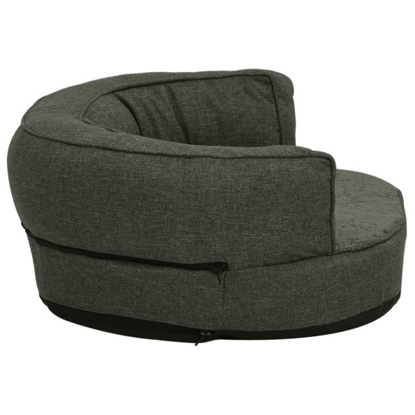 Colchón para cama de perro ergonómico gris oscuro 90x64 cm