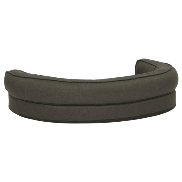 Colchón para cama de perro ergonómico gris oscuro 90x64 cm