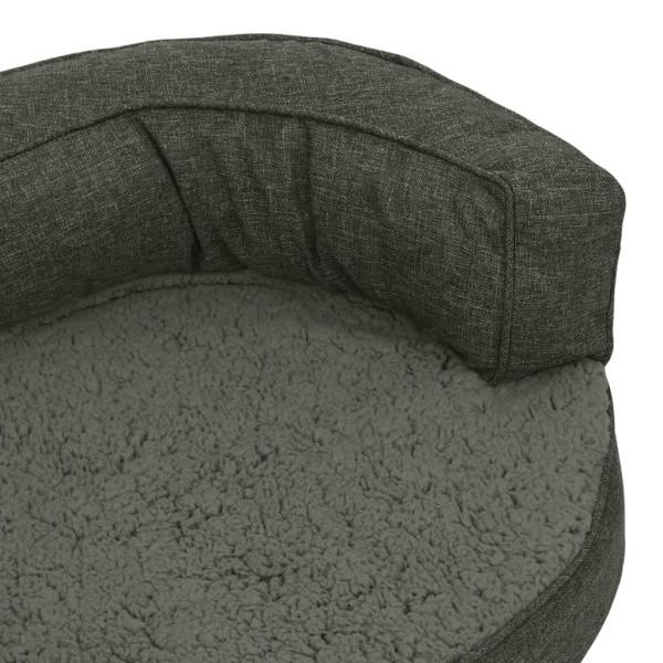 Colchón para cama de perro ergonómico gris oscuro 90x64 cm