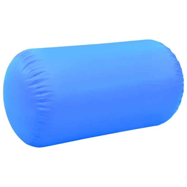 Rollo hinchable de gimnasia con bomba PVC azul 120x75 cm