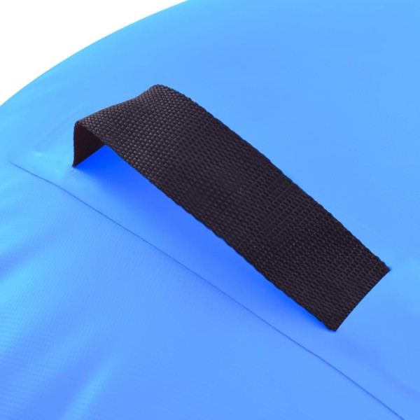 Rollo hinchable de gimnasia con bomba PVC azul 120x75 cm