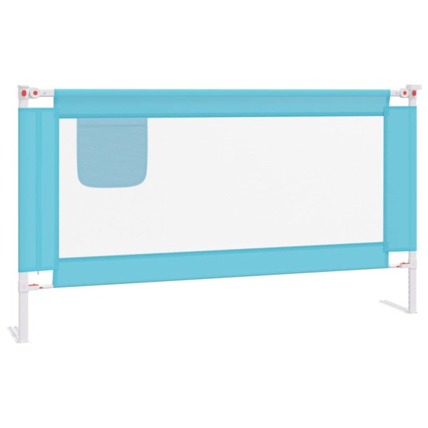 Barandilla de seguridad cama de niño azul tela 150x25 cm