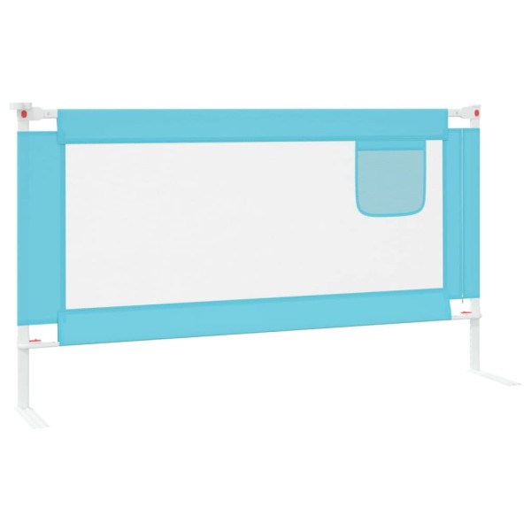 Barandilla de seguridad cama de niño azul tela 150x25 cm