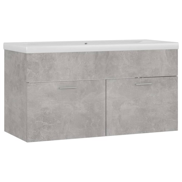 Mueble con lavabo madera de ingeniería gris hormigón