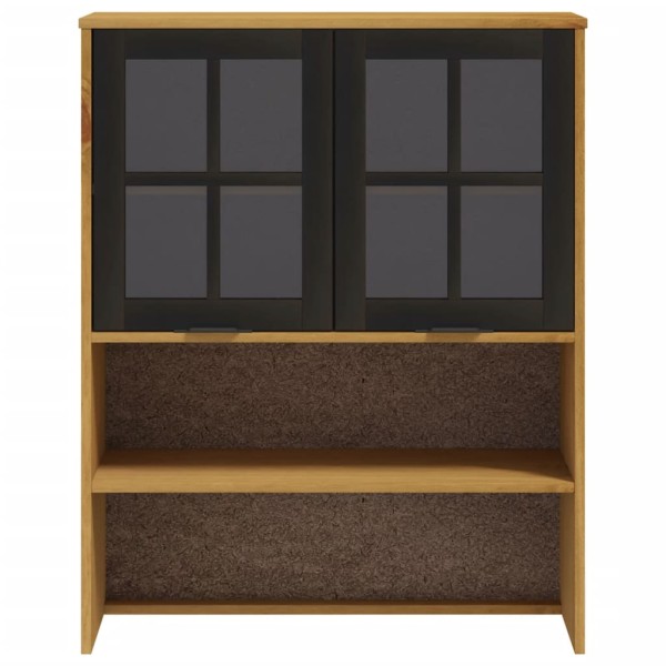 Mueble superior de aparador con puertas vidrio FLAM madera pino