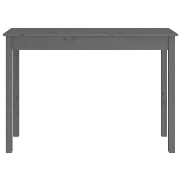 Mesa consola madera maciza de pino gris 110x40x75 cm