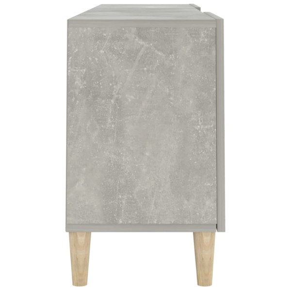 Mueble de TV madera contrachapada gris hormigón 150x30x50 cm