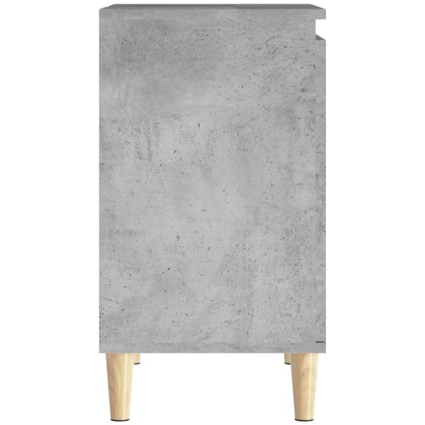 Armario de lavabo madera contrachapada gris hormigón 58x33x60cm