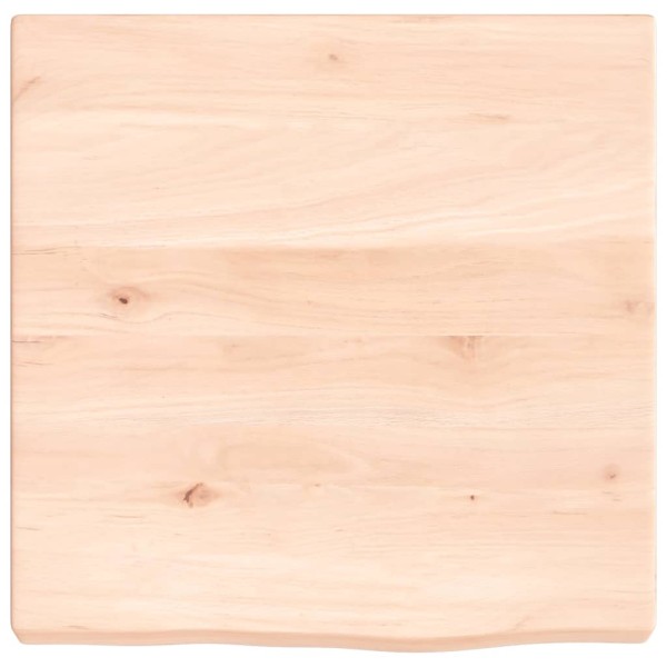 Estante de pared madera maciza roble sin tratar 40x40x(2-4) cm