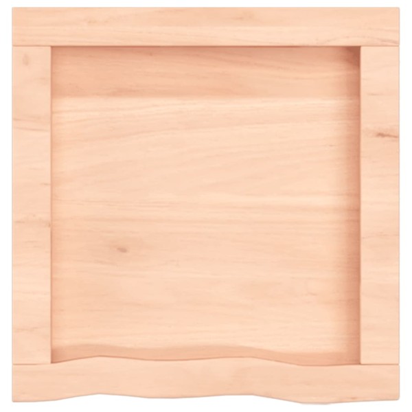 Estante de pared madera maciza roble sin tratar 40x40x(2-4) cm