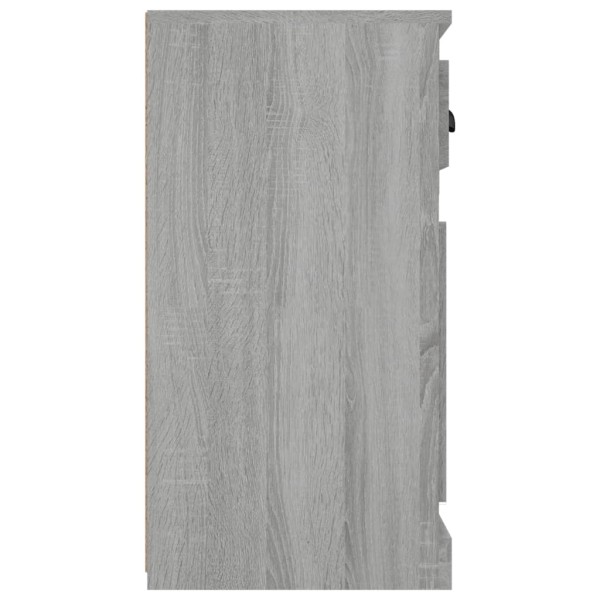 Aparador de madera contrachapada gris Sonoma 70x35,5x67,5 cm