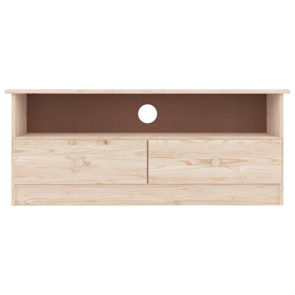 Mueble de TV con cajones ALTA madera maciza pino 100x35x41 cm