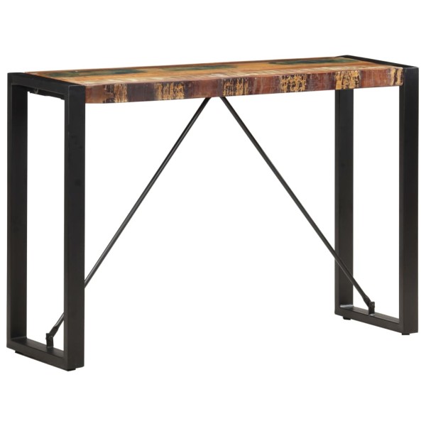 Mesa consola de madera maciza reciclada 110x35x76 cm