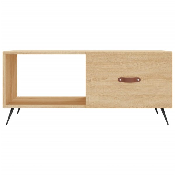 Mesa de centro madera contrachapada roble Sonoma 90x50x40 cm