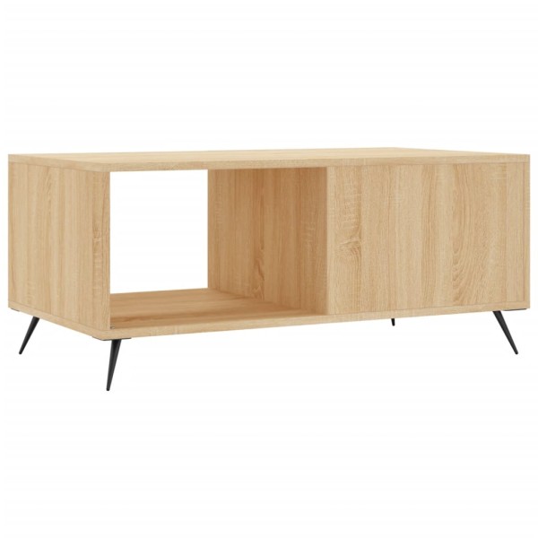 Mesa de centro madera contrachapada roble Sonoma 90x50x40 cm