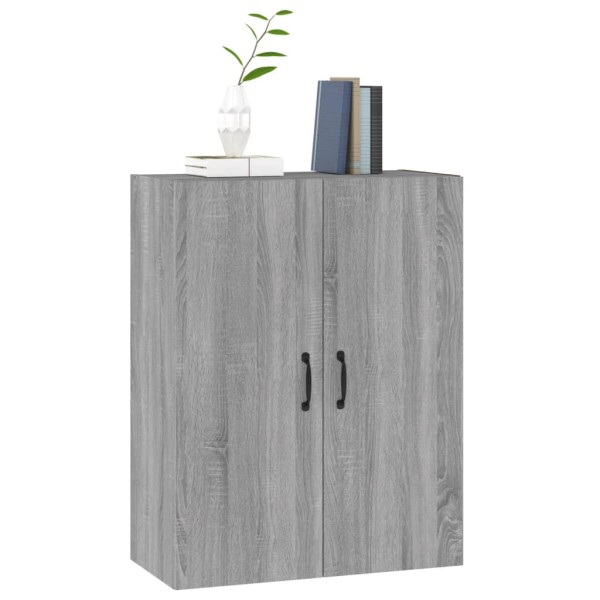 Armario colgante madera contrachapada gris sonoma 69,5x34x90 cm