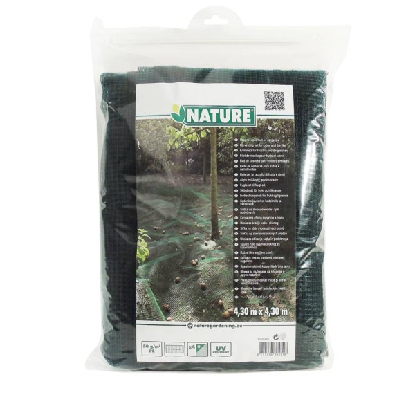 Nature Malla de recolección para fruta y hojas 4,3x4,3 m 6030451