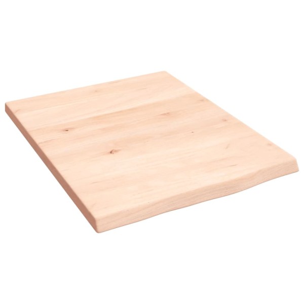 Estante de pared madera maciza de roble sin tratar 40x50x2 cm