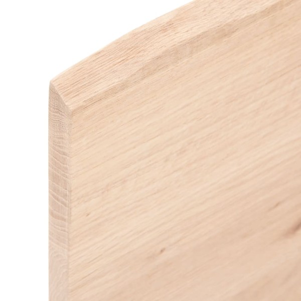 Estante de pared madera maciza de roble sin tratar 40x50x2 cm