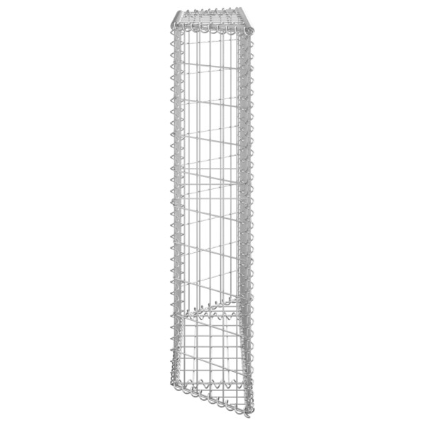 Arriate de gaviones de trapecio acero galvanizado 100x20x100 cm