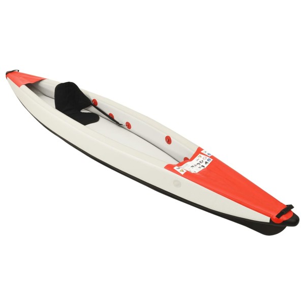 Kayak inflable poliéster rojo 375x72x31 cm