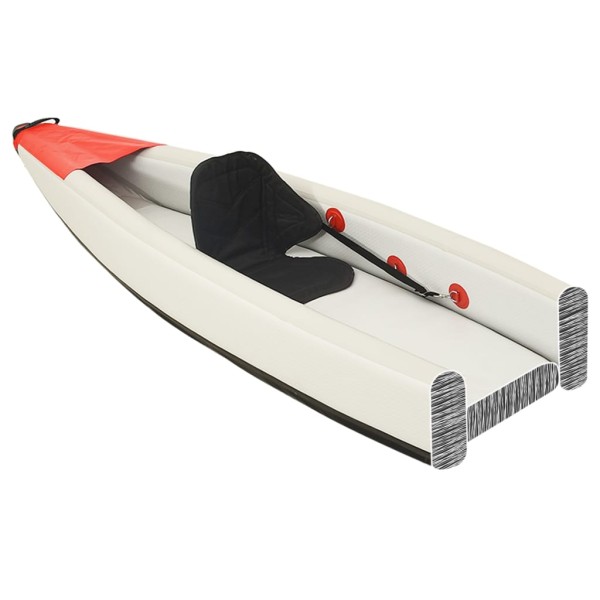 Kayak inflable poliéster rojo 375x72x31 cm